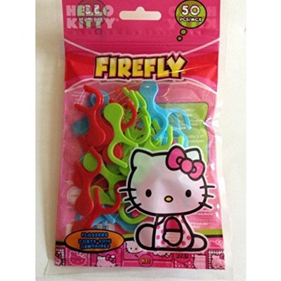 50 PCS Hello Kitty Firefly Teeth Floss Flossers Flossing Is Made FUN for Kids