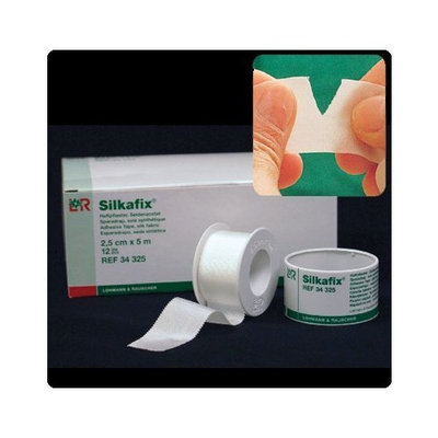 Silkafix Tape - 1 x 5 yd. (2.5cm x 4.6m), 12 rolls