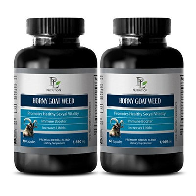 Libido plus - HORNY GOAT WEED EXTRACT - Horny goat weed powder extract - 2 Bottle 120 Capsules