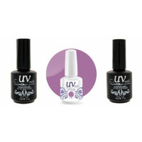 UV-Nails Soak-Off Gel Polish Color #220 + Base & Top Coat + Aviva Nail Buffer