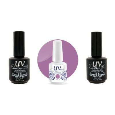 UV-Nails Soak-Off Gel Polish Color #220 + Base & Top Coat + Aviva Nail Buffer