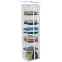 Closetware Clear 6-Shelf Sweater Bag