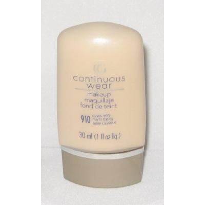 Covergirl Continuous Wear Makeup Foundation Classic Ivory 910, 1 fl. oz., Cover Girl