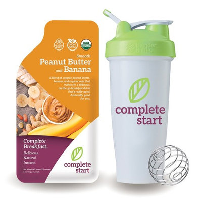 Complete Start - Plant Based Meal Replacement, 100% USDA Organic, Vegan Protein, Instant Breakfast (12 Shakes) - Gluten Free, Dairy Free, Low Carbs, Protein Shake with Peanut Butter and Banana Flavor