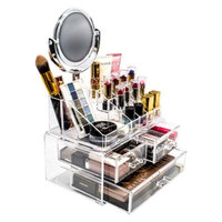 Sorbus Makeup Storage Organizer with Magnifying Mirror