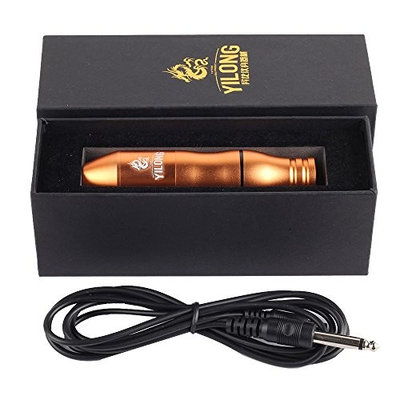 Yilong Cartridge Tattoo Machine Kit Pen Type with DC 5.5mm Connector Power Supply and 1 Pcs Cartridge Needles one box machine bags Free 9-9 (G