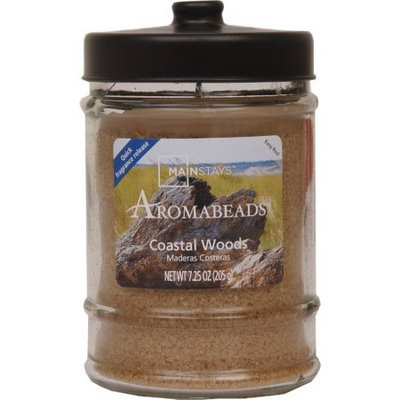Hanna's Candle Company Mainstays 7.25-Ounce Aromabeads Candle, Coastal Woods