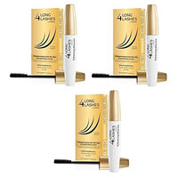 Long 4 Lashes by Oceanic, Enhancing Mascara for Volume, Length, Curves, Black, 10 ml (Pack of 3) + FREE FREE Schick Slim Twin ST for Sensitive Skin