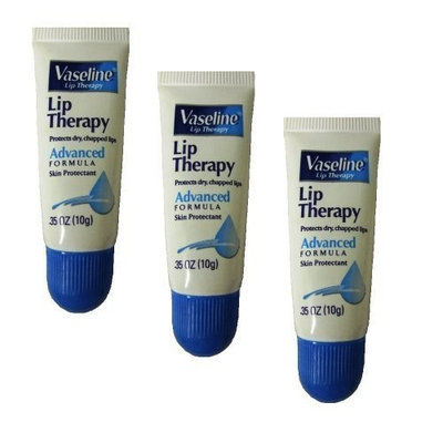 Vaseline Lip Therapy Advanced Petroleum Jelly, 3 Count
