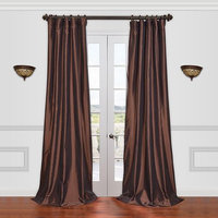 EFF Solid Faux-Silk Taffeta Window Panel - 50'' x 120''