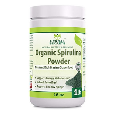Herbal Secrets Organic Spirulina Powder 1lb