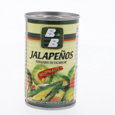 B & B B Hot Peppers Mild Spicy 5.8 Oz - Jalapeno Semipicante (Pack of 2)