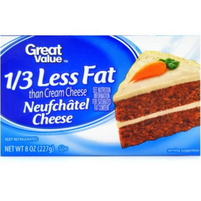 Great Value Neufchâtel Cheese, 8 oz