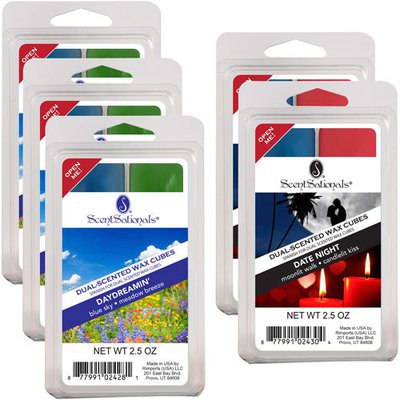 ScentSationals 5-Pack Duo Wax Cubes, Date Night