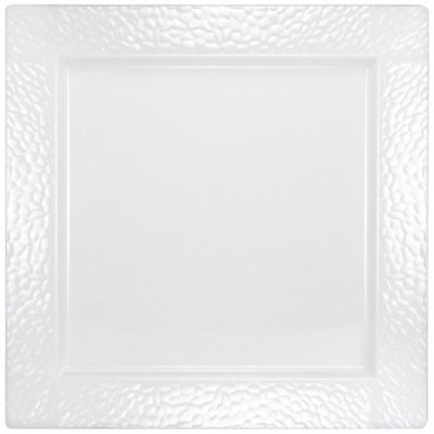 Lillian Caterware, Pebbled Square Serving Tray, Pearl, 12', 2 Ct