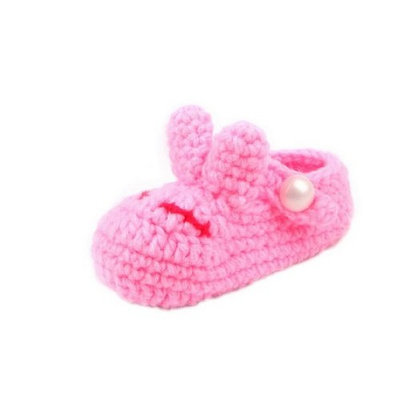 YL Baby Girl's Knit Cute Soft Walking Shoes for 0-6 Months