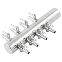 Aquaculture Dual Row Air Flow Control 8 Way Aquarium Lever Valve