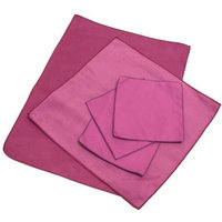Opti Polishing Cloths: Pkg of 5 - One 16” x 12”, one 12” x 12” and three 6” x 6” - Wine