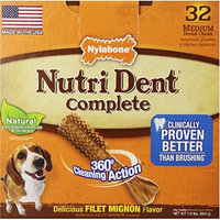 Acme Furniture Nylabone Nutri Dent Complete Dental Chew - Filet Mignon Flavor Small BULK - 200 Treats - (4 x 50 Pack)