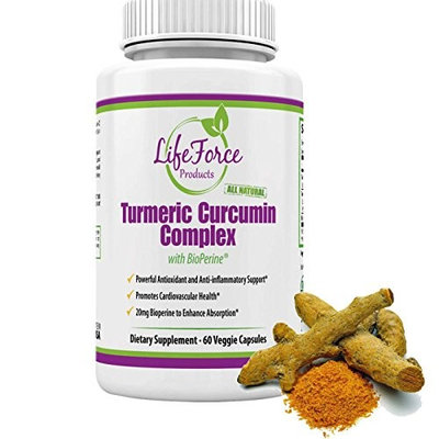 Turmeric Curcumin Supplement Capsules 95% Standardized Turmeric Powder BioPerine 20mg for Highest Absorption Advanced Joint Relief Formula NON GMO Vegan Soy Free