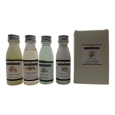 Lord and Mayfair Apple & Wicker Travel Set Shampoo, Conditioner, Lotion, Shower Gel, Soap