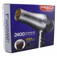 Kiss Red Dryer 2400 Tourmaline 3 Attachments (Tourm Ceramic)