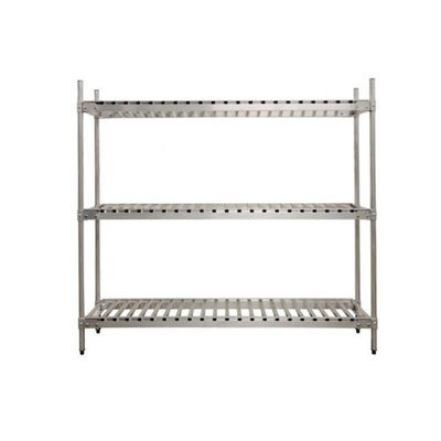 Prairie View Industries Aluminum Beer Keg Storage Rack - 3 Shelf Unit: 15 Keg Shelf