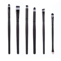 Amimgo Makeup brush,6PCS Cosmetic Makeup Brush Lip Makeup Brush Eyeshadow Brush (White)