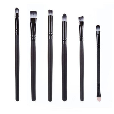 Amimgo Makeup brush,6PCS Cosmetic Makeup Brush Lip Makeup Brush Eyeshadow Brush (White)