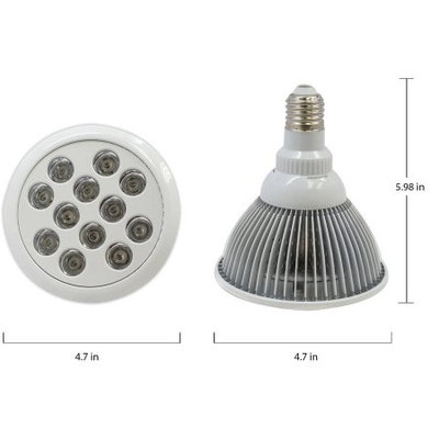 LED Concepts Grow light Bulb, Plant Light for Hydropoics Greenhouse Organic ( E27 12w 3 Bands)