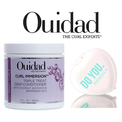 Ouidad CURL IMMERSION Triple Treat Deep Conditioner (with Sleek Compact Mirror)