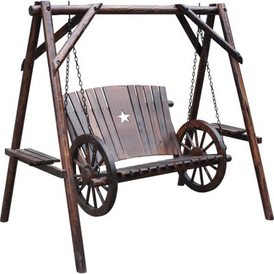 United General Supply Co., Inc Wagon Wheel Swing With A-Frame