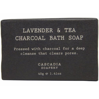 Cascadia Soapery Lavender & Tea Charcoal Bath Soap lot of Total of 4.23oz (Pack of 3)
