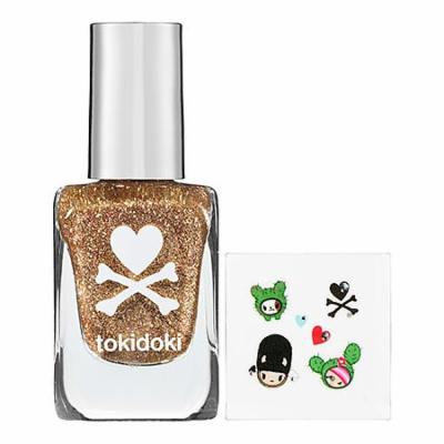 tokidoki Nail Confetti & Nail Art Stickers Savana 0.4 oz Nail Confetti Polish; 6 Nail Art Stickers