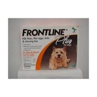 Frontline Plus for Dogs Small Dog (5-22 pounds) Flea and Tick Treatment, 6 Doses
