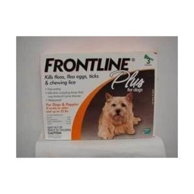 Frontline Plus for Dogs Small Dog (5-22 pounds) Flea and Tick Treatment, 6 Doses