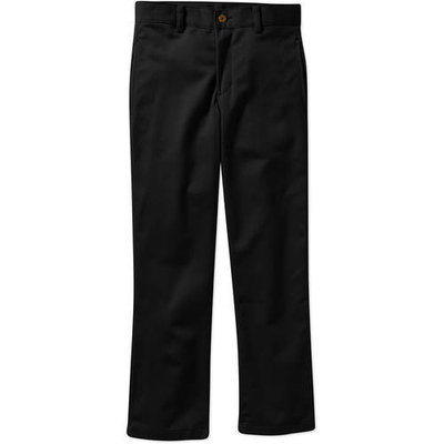 Boys Flat Front Twill Pant With Scotchguard