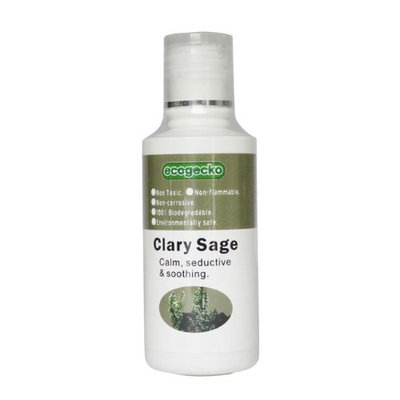 Unilution Inc EcoGecko Therapeutic Air Refreshing Deodorizer Clary Sage Fragrant Aroma Oil (100 ml) for Water Based Air Purifier Revitalizer 75002