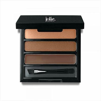 Jolie Eye Brow Shaper Kit Medium ~ Pressed Powder & Tinted Wax + Takelon Brush