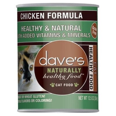 Dave's Pet Food Dave's Naturally Healthy Chicken Formula Canned Cat Food 12 count, 12.5 oz