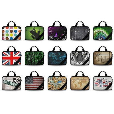 Silent Monsters Laptop bag case 15.6 inch made of Canvas with mousepad, Design: USA