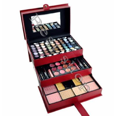 Lady De 65Color 3 Tray Eye Shadow Professional Leather Train Case Make-Up Kit Set (BY CAMEO)