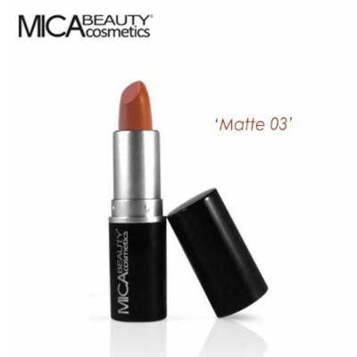 MicaBeauty Cosmetics Moisturizing Matte Lipstick 03 + Aviva Nail Buffer 4 Sided