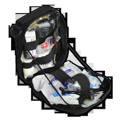 Lightning X MOLLE IFAK Gunshot and Bleeding First Aid Stocked Tactical Medic Kit - BLACK