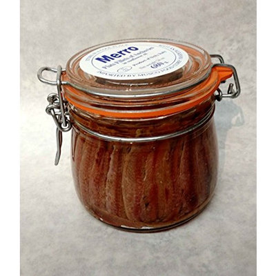 Merro Anchovies Large Mason Jar Sunflower Oil 24 Ounce