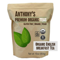 Organic English Breakfast Loose Leaf Tea (16 ounce) by Anthony's, Gluten-Free (1 pound)