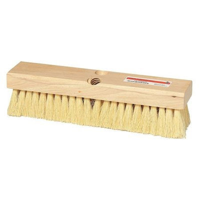 Tough Guy Deck Scrub Brush (12 x 3 inBlck, 2 in Trm). Model: 4KNA9