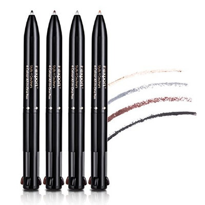 4 Color In 1 Waterproof Press Type Eyebrow Pencil by Coerni