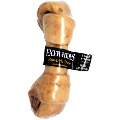 Wenzhou Jinheng Pet Products Co., Ltd. Exer-Hides Rawhide Bones Artificial Chicken Flavor 1 Pack 8