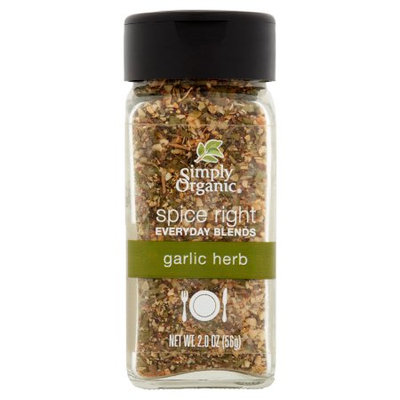 Frontier Co-op Simply Organic, Spice Right Garlic;Herb, 2 Oz (Pack Of 6)
